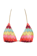 Braided Top in Multicolor Zigzag