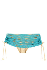 Skirt Lace Full Bottom in Aqua