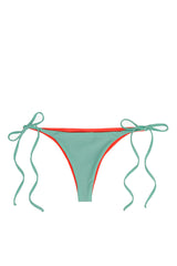 Floater Bikini Bottom in Reversible Mint & Coral