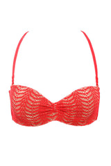 Ruched Underwire Bandeau Top