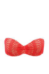 Ruched Underwire Bandeau Top