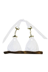 Unbridled Bikini Top in White