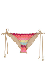 Brazilian Tie Side Bottom in Multicolor Zigzag